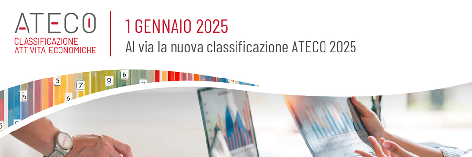 Dal 1° gennaio 2025 in vigore la nuova classificazione ATECO