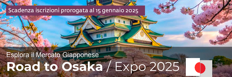 Esplora il mercato giapponese Road to Osaka/Expo 2025 Dicembre 2024